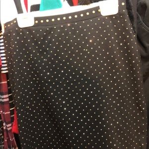 Black and gold skirt